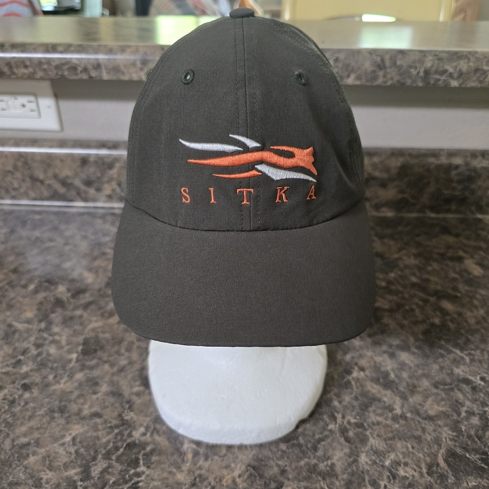 Sitka Gear Black Traverse Hat Cap Adjustable Strap Back Mens One Size Hunting